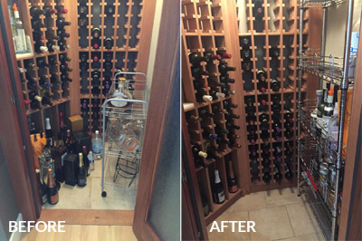 Wine Closet Organization